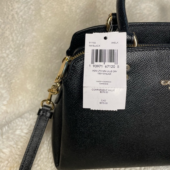 COACH Mini Lillie CRY in Black - Picture 2 of 6